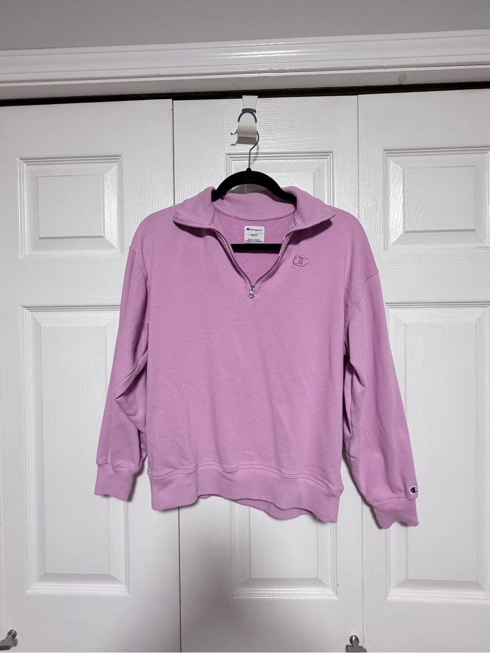 Champion Lavender Quarter-Zip Sweatshirt - Women's Light Purple Pullover